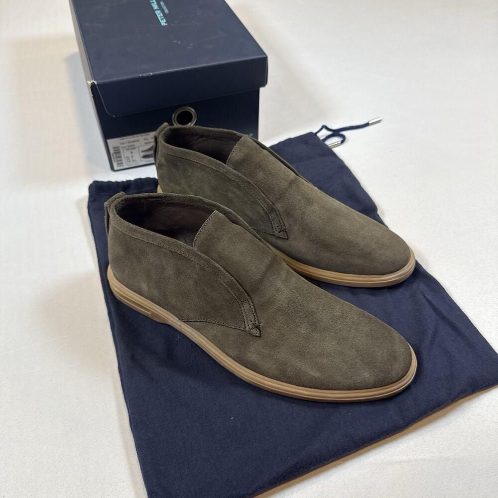 Peter Millar Men's Excursionist Chukka Slip On Shoes Size 9 New In Box MSRP $298